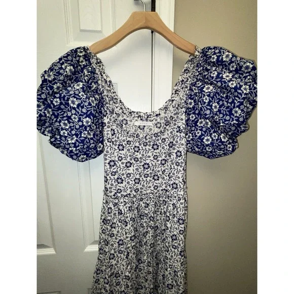 DOEN SIMONETTA DRESS SIZE MEDIUM ORGANIC COTTON Cottagecore Meadow Maxi - Picture 4 of 15